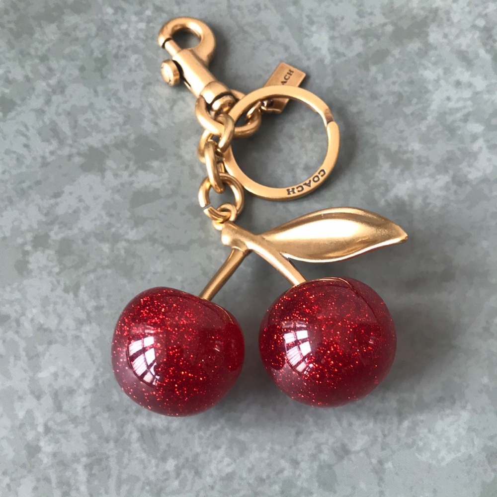 Coach Red Cherry Keychain - Picture 3 of 4